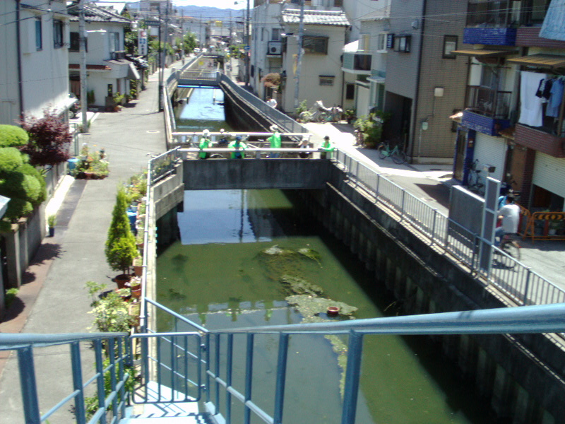 The place to have seen the upper stream from the lock